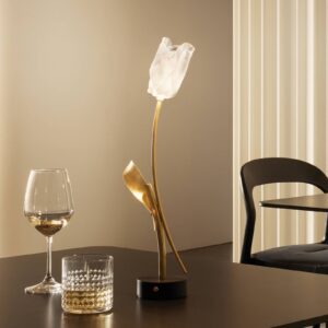 Svítidlo Slamp zlatá/černá Lentiflex®/hliník