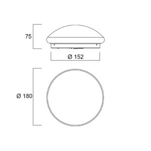 Svítidlo Sylvania bílá polypropylen/ocel