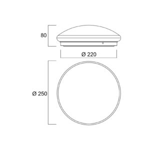 Svítidlo Sylvania bílá polypropylen/ocel