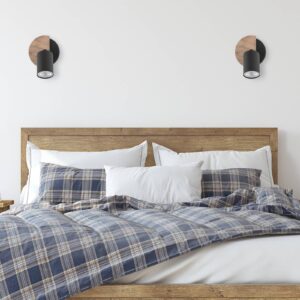 Svítidlo TK Lighting černá/světlé dřevo dřevo/ocel