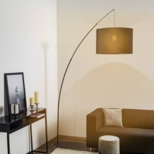 Svítidlo TK Lighting černá bavlna/ocel