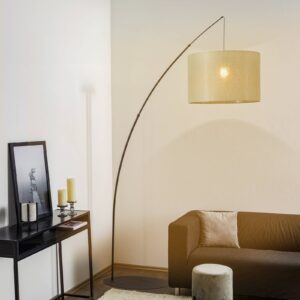 Svítidlo TK Lighting černá/zelená bavlna/ocel