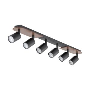 Svítidlo TK Lighting černá/světlé dřevo dřevo/ocel