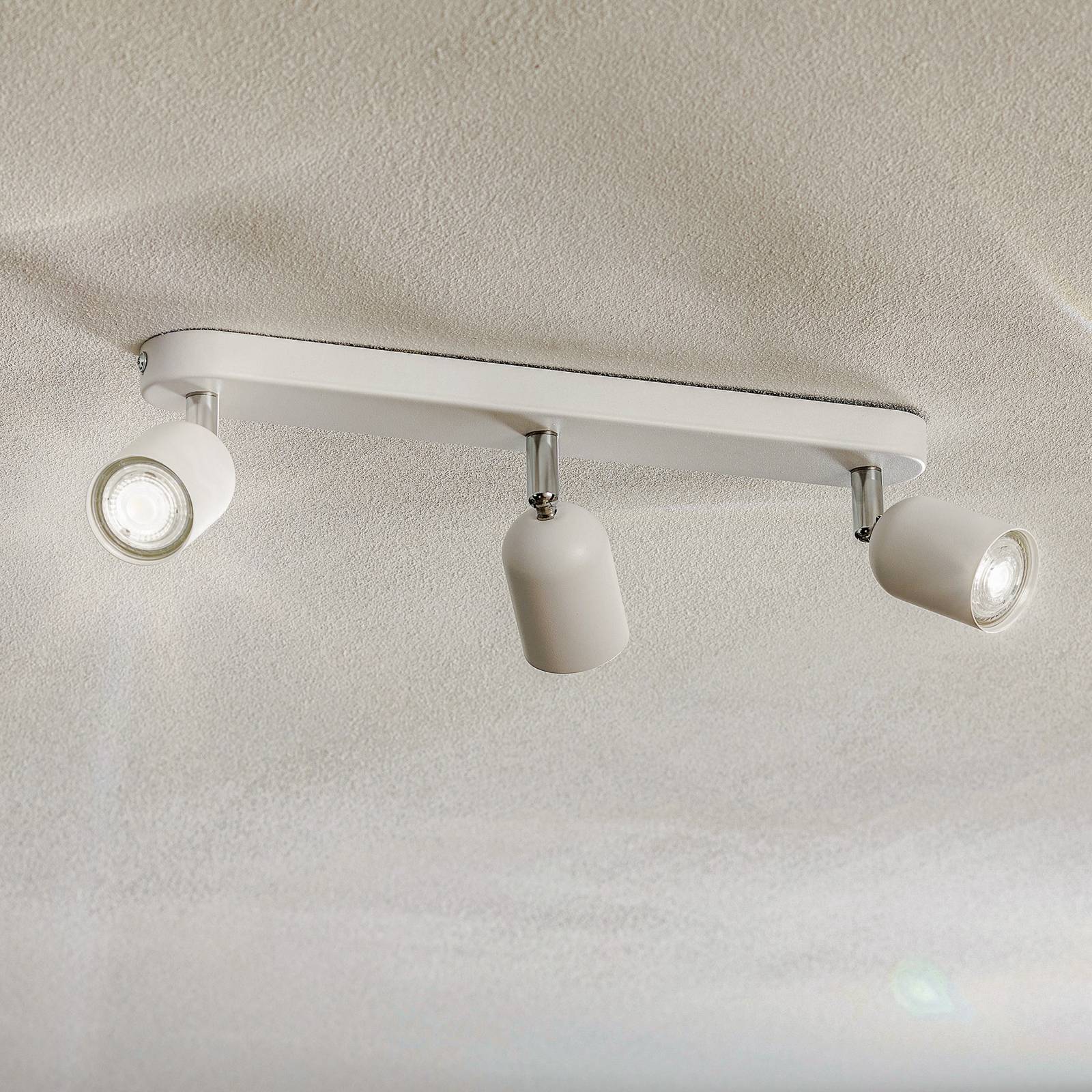 TK Lighting Stropní bodové svítidlo Top, třílampový, bílý, Ložnice, Kov, GU10, 10W, P: 50 cm, L: 17 cm, K: 14cm - Image 2