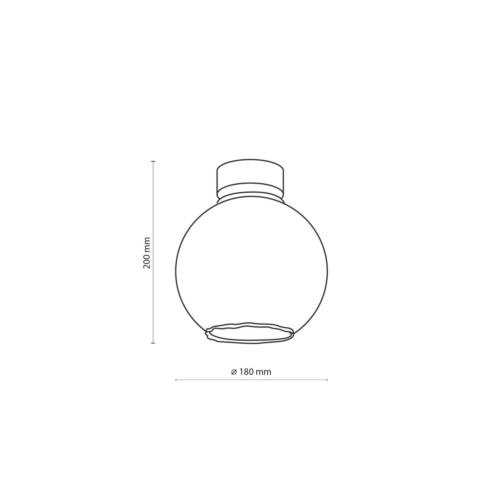 Svítidlo TK Lighting černá/zlatá/jantarová ocel/sklo