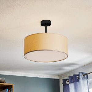 Svítidlo TK Lighting krémová/černá kov/textil/plast