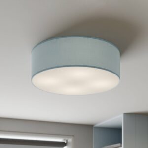Svítidlo TK Lighting modrá kov/textil