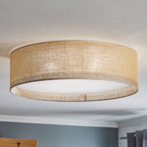 Svítidlo TK Lighting hnědá/bílá Juta/plast/kov