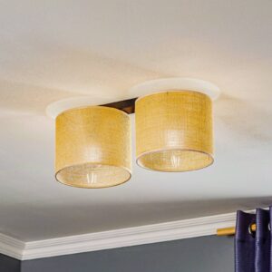 Svítidlo TK Lighting hnědá/černá Juta/plast/kov