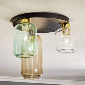 Svítidlo TK Lighting černá/zlatá/čirá/zelená/hnědá Sklo/kov/plast