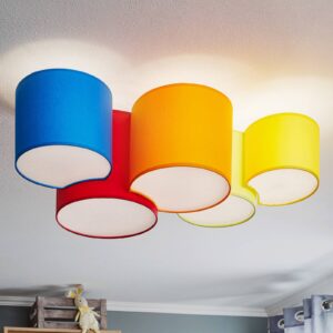 Svítidlo TK Lighting červená/oranžová/modrá/zelená/žlutá Kov/textil/plast