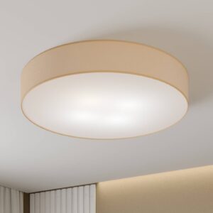 Svítidlo TK Lighting béžová Kov/textil