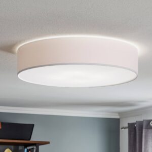 Svítidlo TK Lighting bílá Kov/textil/plast