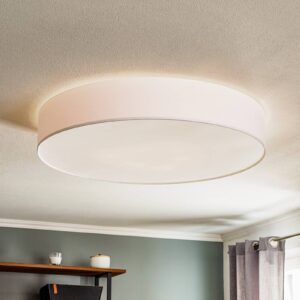 Svítidlo TK Lighting bílá Kov/textil/plast