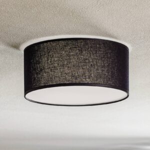 Svítidlo TK Lighting černá Kov/textil/plast