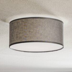 Svítidlo TK Lighting šedá Kov/textil/plast