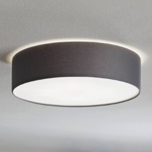 Svítidlo TK Lighting šedá Kov/textil/plast