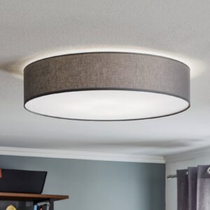 Svítidlo TK Lighting šedá Kov/textil/plast