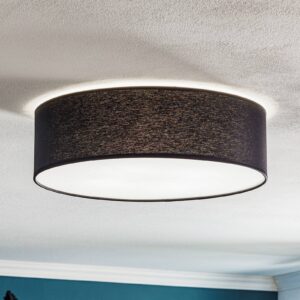 Svítidlo TK Lighting tmavě šedá Kov/textil/plast