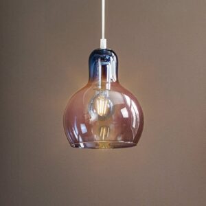 Svítidlo TK Lighting tmavě modrá průhledná/lesklá stříbrná Sklo/kov