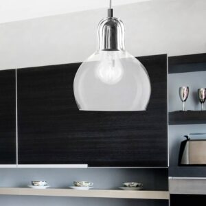 Svítidlo TK Lighting průhledná/lesklá stříbrná Sklo/kov