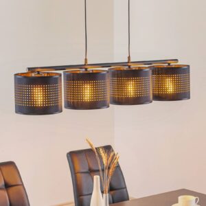 Svítidlo TK Lighting černá/zlatá Kov