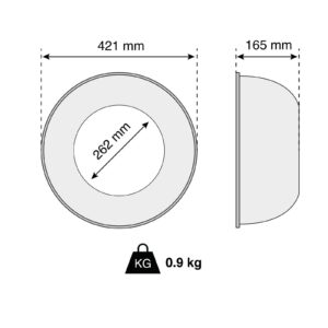 Svítidlo The Light Group transparentní polykarbonát