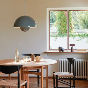 Svítidlo &Tradition šedomodrá Ocel