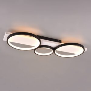 Svítidlo Trio Lighting bílá/matná černá dřevo/kov