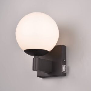 Svítidlo Trio Lighting černá/opálová bílá kov/sklo