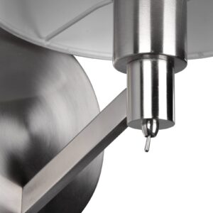 Svítidlo Trio Lighting nikl/bílá Kov/tkanina