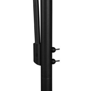 Svítidlo Trio Lighting černá matná/kouřově šedá/bílá Kov/organza/látka