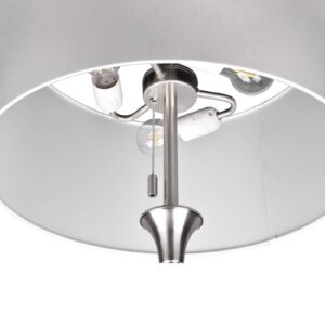 Svítidlo Trio Lighting matný nikl/bílá Tkanina/kov