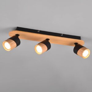 Svítidlo Trio Lighting černá/světlé dřevo dřevo
