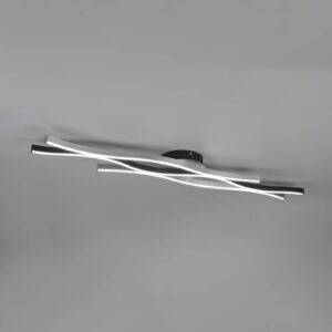 Svítidlo Trio Lighting kartáčovaný hliník/černá Kov