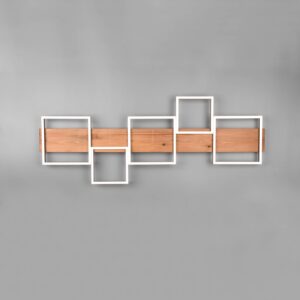 Svítidlo Trio Lighting hnědá/černá matná Kov/dřevo