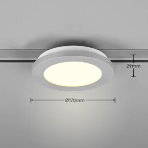 Svítidlo Trio Lighting titanové barvy plast