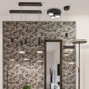 Svítidlo Trio Lighting antracit kov