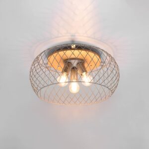 Svítidlo Trio Lighting starožitný nikl/světlé dřevo Kov/dřevo