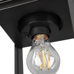 Svítidlo Trio Lighting antracitová/transparentní Hliníkový tlakový odlitek/sklo