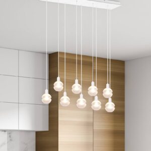 Svítidlo Trio Lighting matná bílá kov/sklo