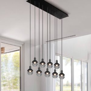 Svítidlo Trio Lighting matná černá kov/sklo