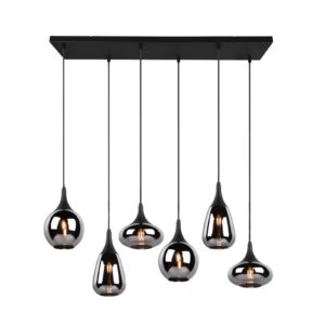 Svítidlo Trio Lighting černá matná/chromovaná s parní úpravou Sklo/kov