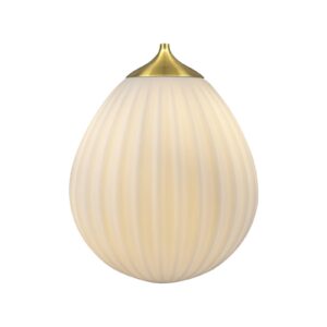 Svítidlo UMAGE bílá/kartáčovaná mosaz sklo/ocel