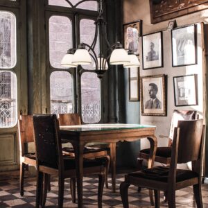 Svítidlo Viokef tmavě hnědá/bílá/zlatá Kov/sklo