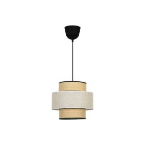 Svítidlo Viokef přírodní/světle hnědá/černá Tkanina/polykarbonát