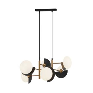 Svítidlo Viokef černá/bronzová/bílá Ocel/sklo