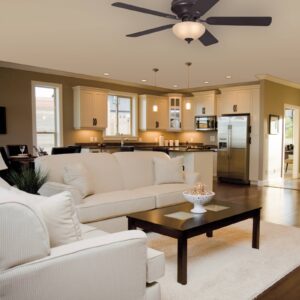 Svítidlo Westinghouse espresso/jabloňové dřevo/jantarová kov/dřevo/sklo Scavo