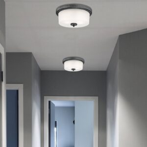 Svítidlo Westinghouse hliníková starožitná/bílá Kov