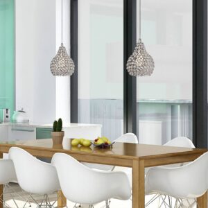 Svítidlo Westinghouse barva kartáčovaného niklu Křišťálové sklo/kov